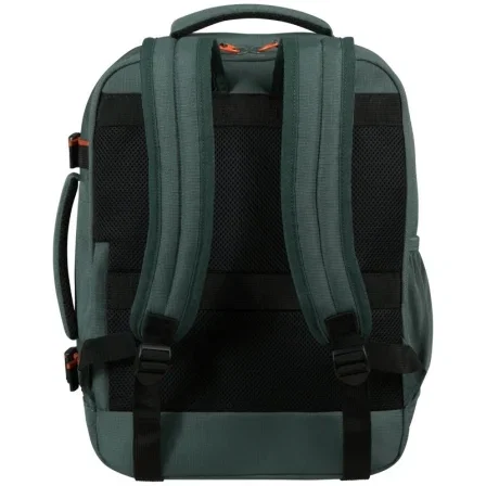 American Tourister Mochila Take2cabin S/M para Portátil 15.6", Maleta de Cabina 26.5L Bajo Asiento, Verde Oscuro, Hecha con PET Reciclado, Ref. 159226-1257